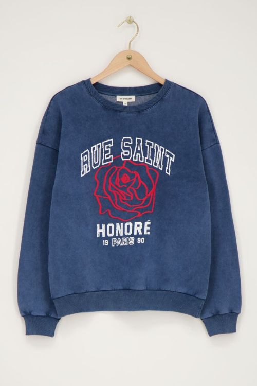 Donkerblauwe sweater 
