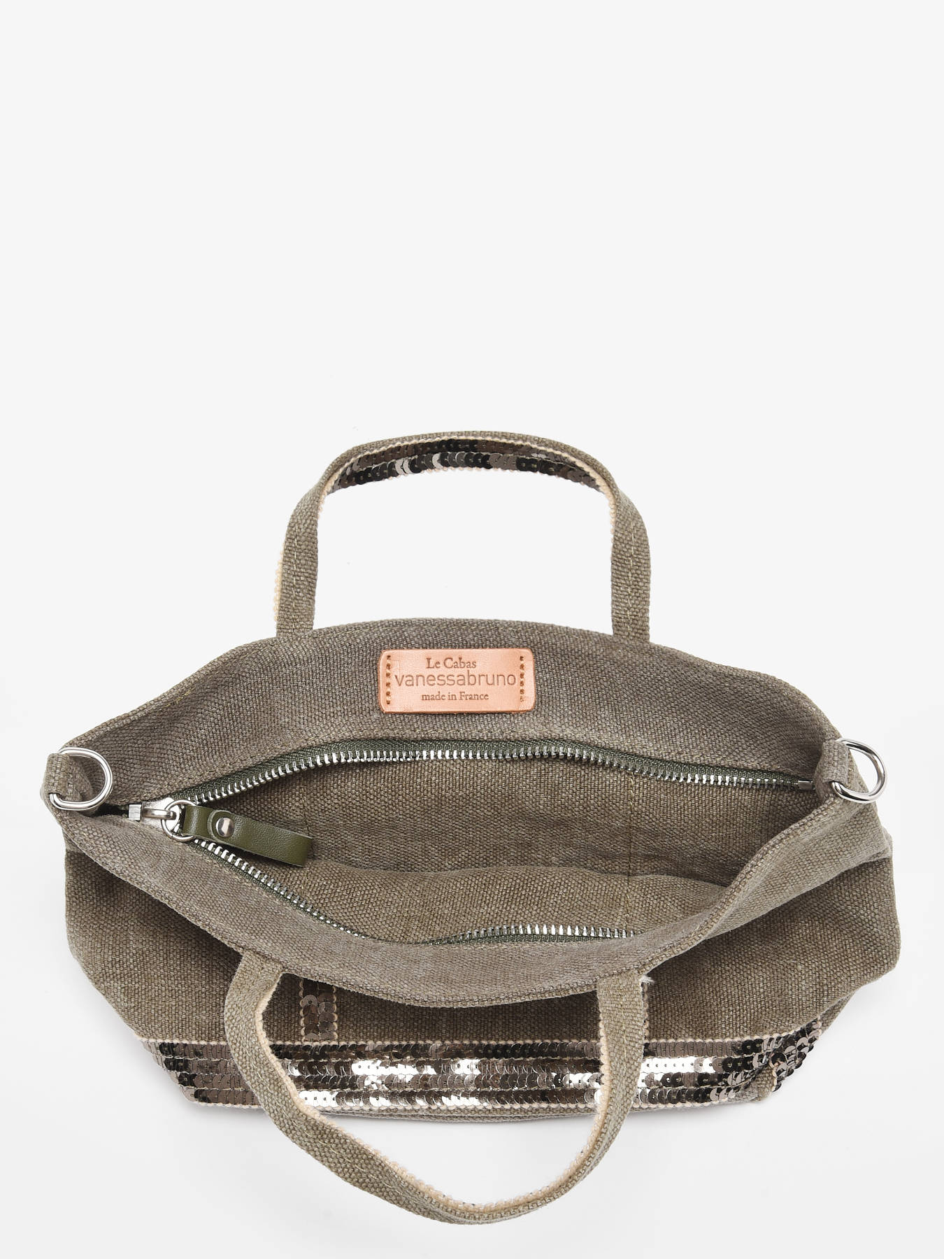 Sac bandoulire Baby Cabas lin paillettes VANESSA BRUNO