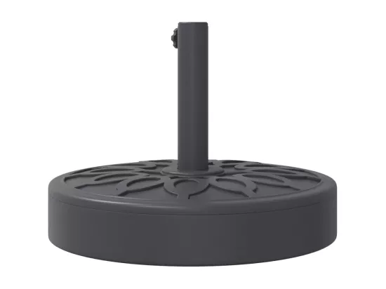Base de parasol pour mats ?38 / 48 mm 25 kg rond