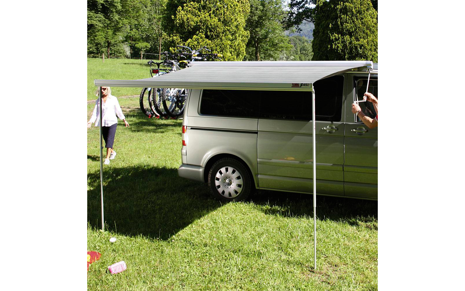 Fiamma Wandmarkise F45s 260 cm für VW T5 / T6 / California (Titanium / Royal Grey)