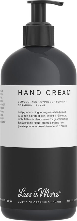 Less Is More Organic Hand Cream Lemongrass