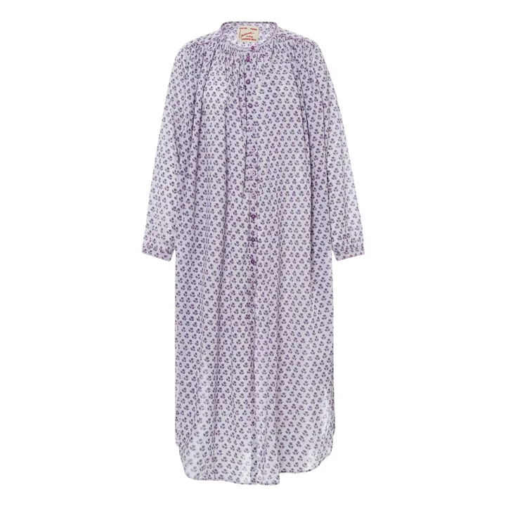 Laurence Bras Robe Cigarette Fleurs | Violet