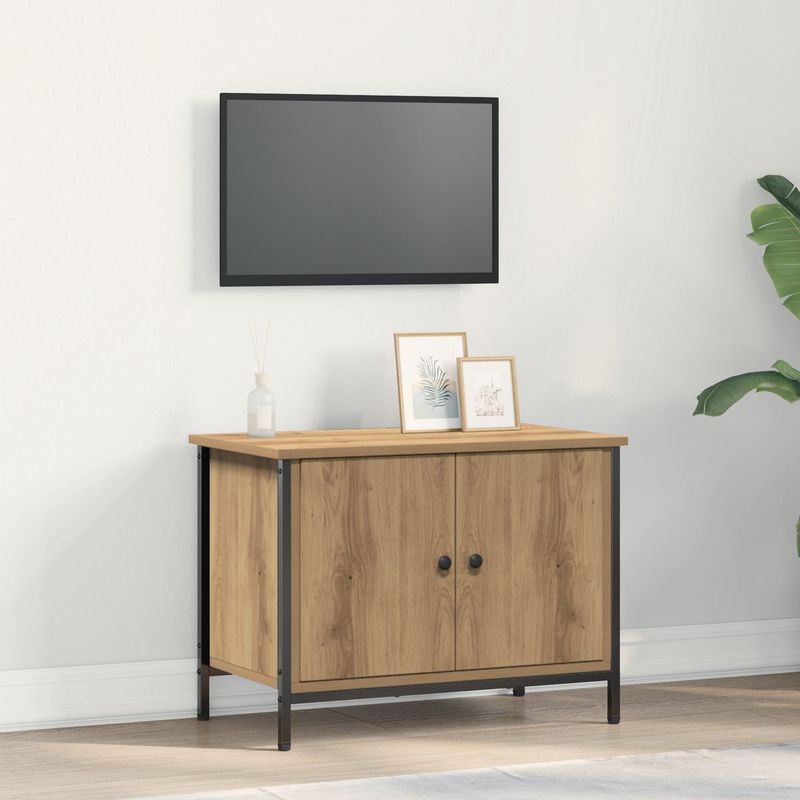 vidaXL - Artisan TV-meubel - Bruin - Spaanplaat - Minimalistisch Ontwerp
