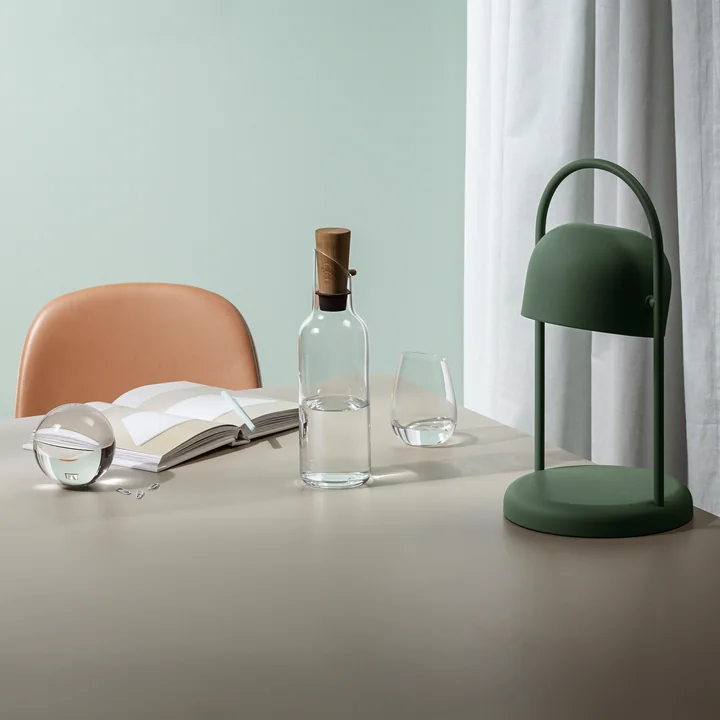 Eva Solo - Glaskaraffe mit Holzstopfen 1 l, Eiche / klar