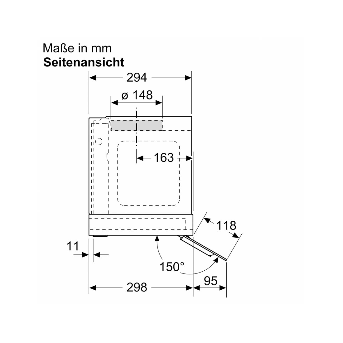 Siemens LJ97BAM60 Integrierte Designhaube 90cm