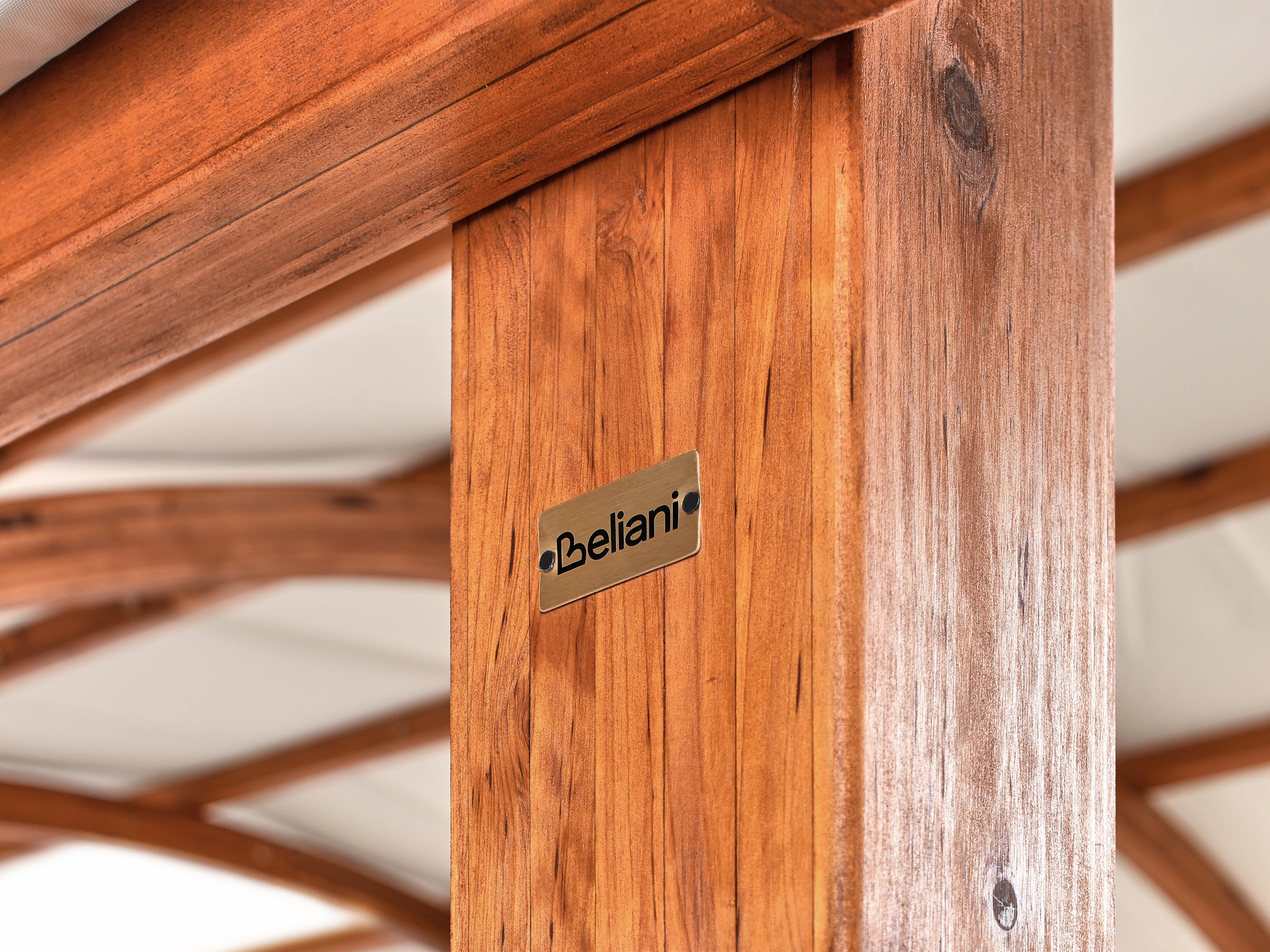 Paviljoen SCOPELLO Dennenhout 303 cm 300 cm Bruin/beige