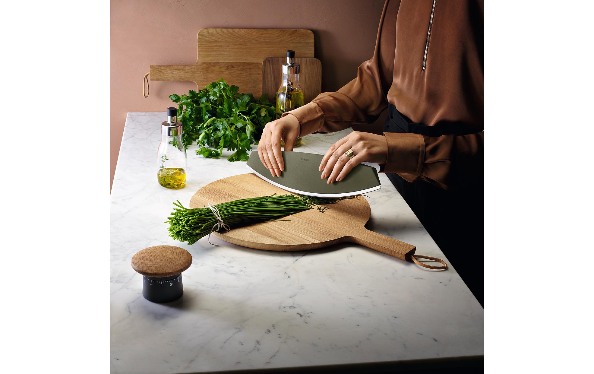 Pizzamesser Green Tool GrünPizza- und Kräutermesser
