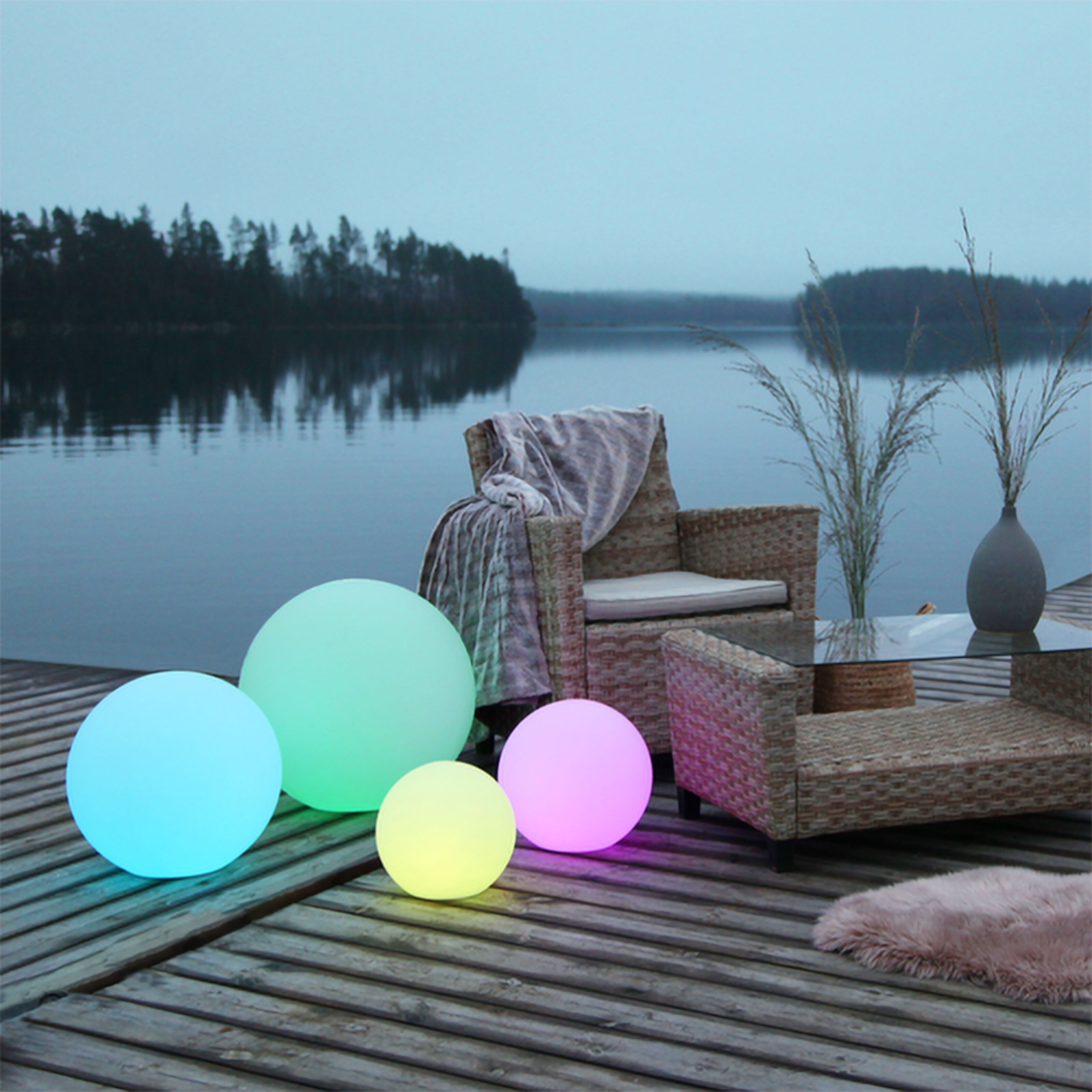 Star Trading Twilights XL Fargeglad utendørsbelysning Ø50 cm