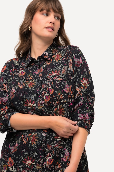 Hemdbluse, Ornamente, Hemdkragen, Langarm