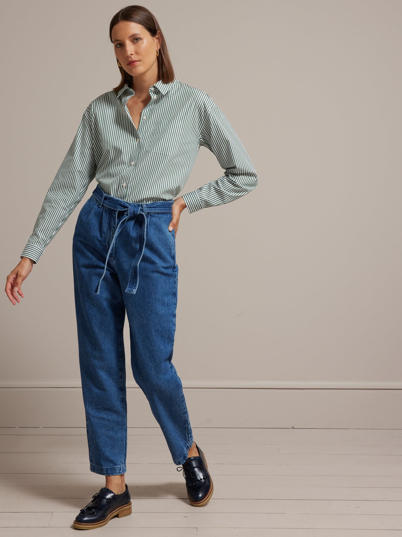 Chemise rayée femme - Coton biologique