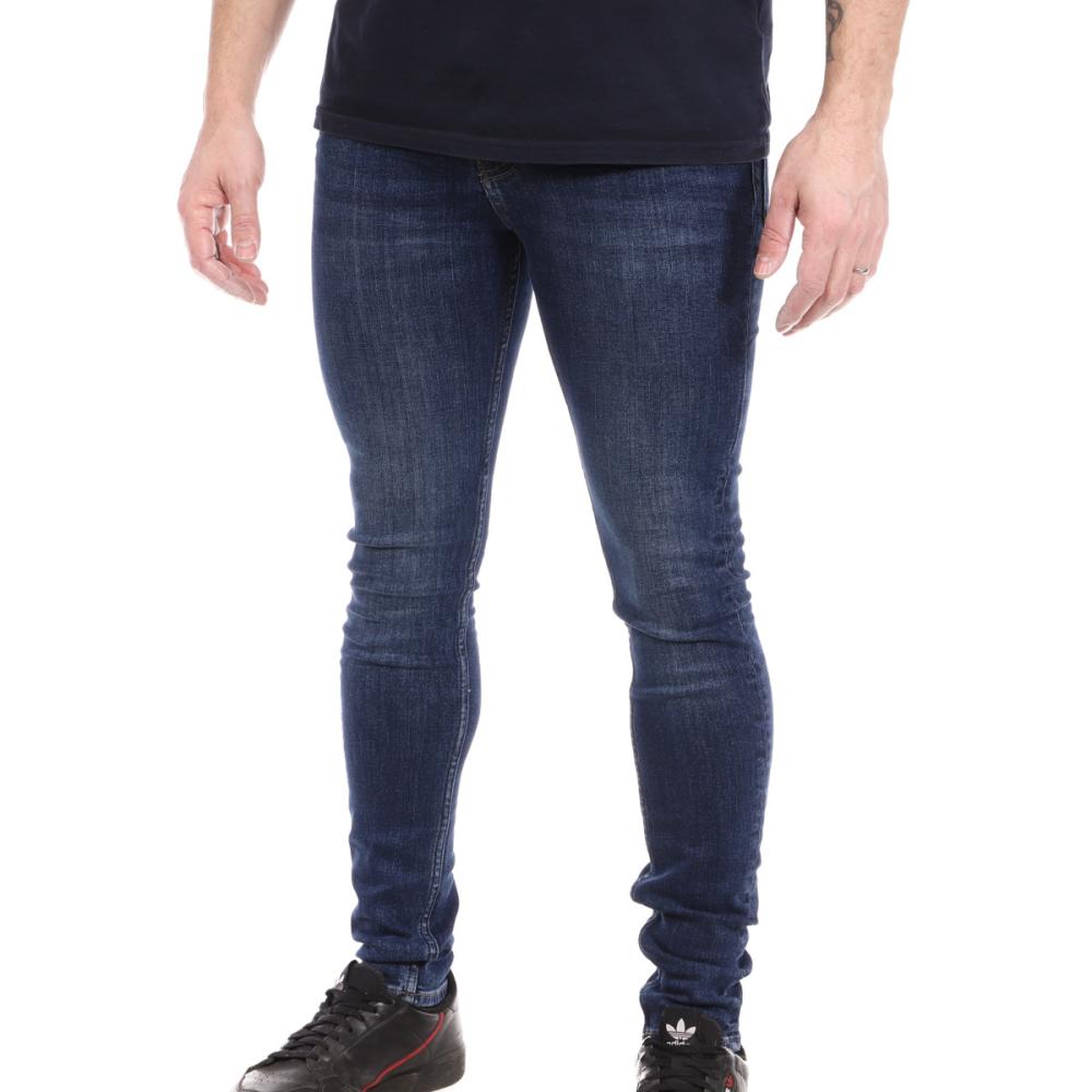 Teddy Smith Jean Skinny Bleu Foncé Homme Teddy Smith Flash