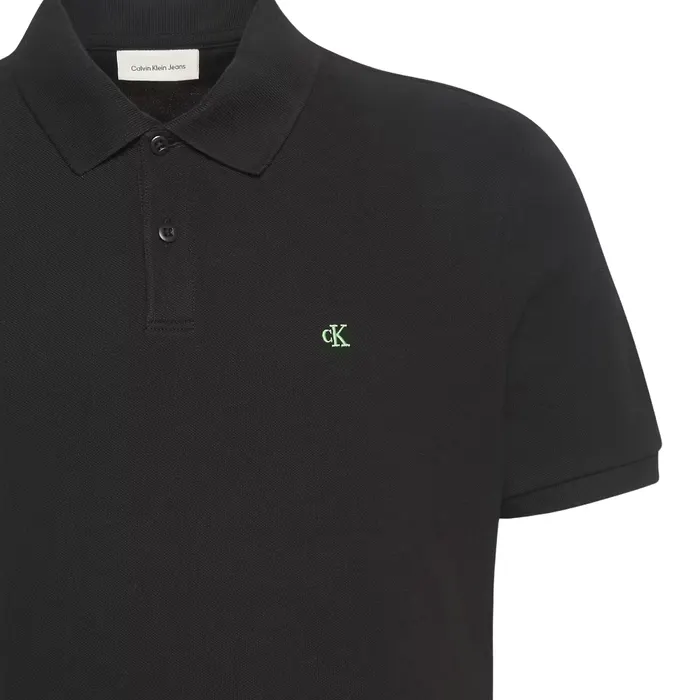Calvin Klein SS Monogram Piqué Polo Heren