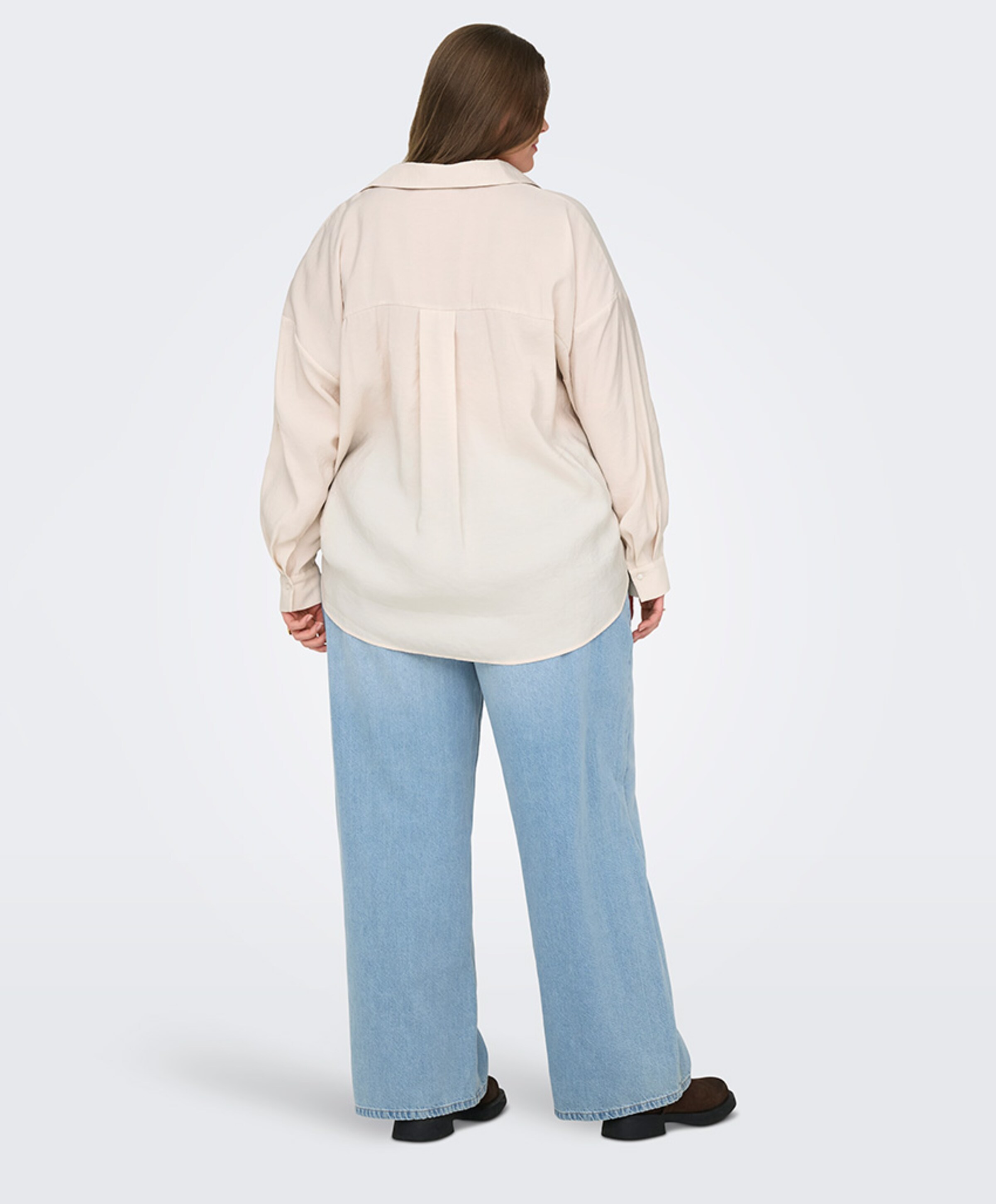 Only Carmakoma Dames blouse beige