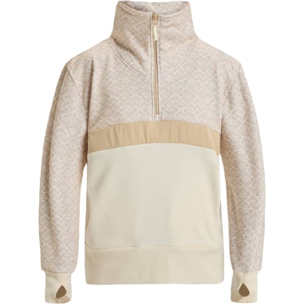 Sweat polaire ROXY SWEEPING PEAK PEBBLE ROXYGRAM