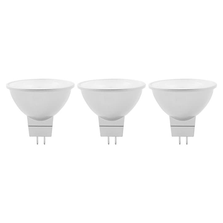 Lot 3 ampoules LED MR16 GU5.3 621lm 6.1W = 50W Ø4.5cm Diall blanc chaud