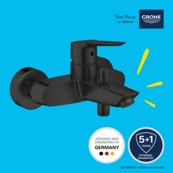 Grohe bad-/douchemengkraan Start mat zwart 15 cm