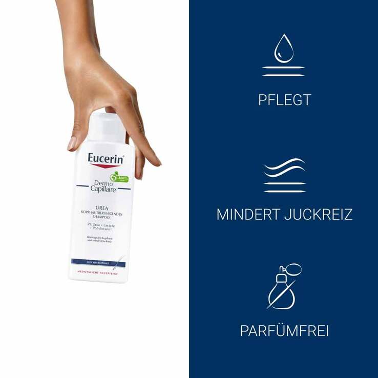 Eucerin DermoCapillaire kopfhautberuhigendes Urea Shampoo, 250 ml