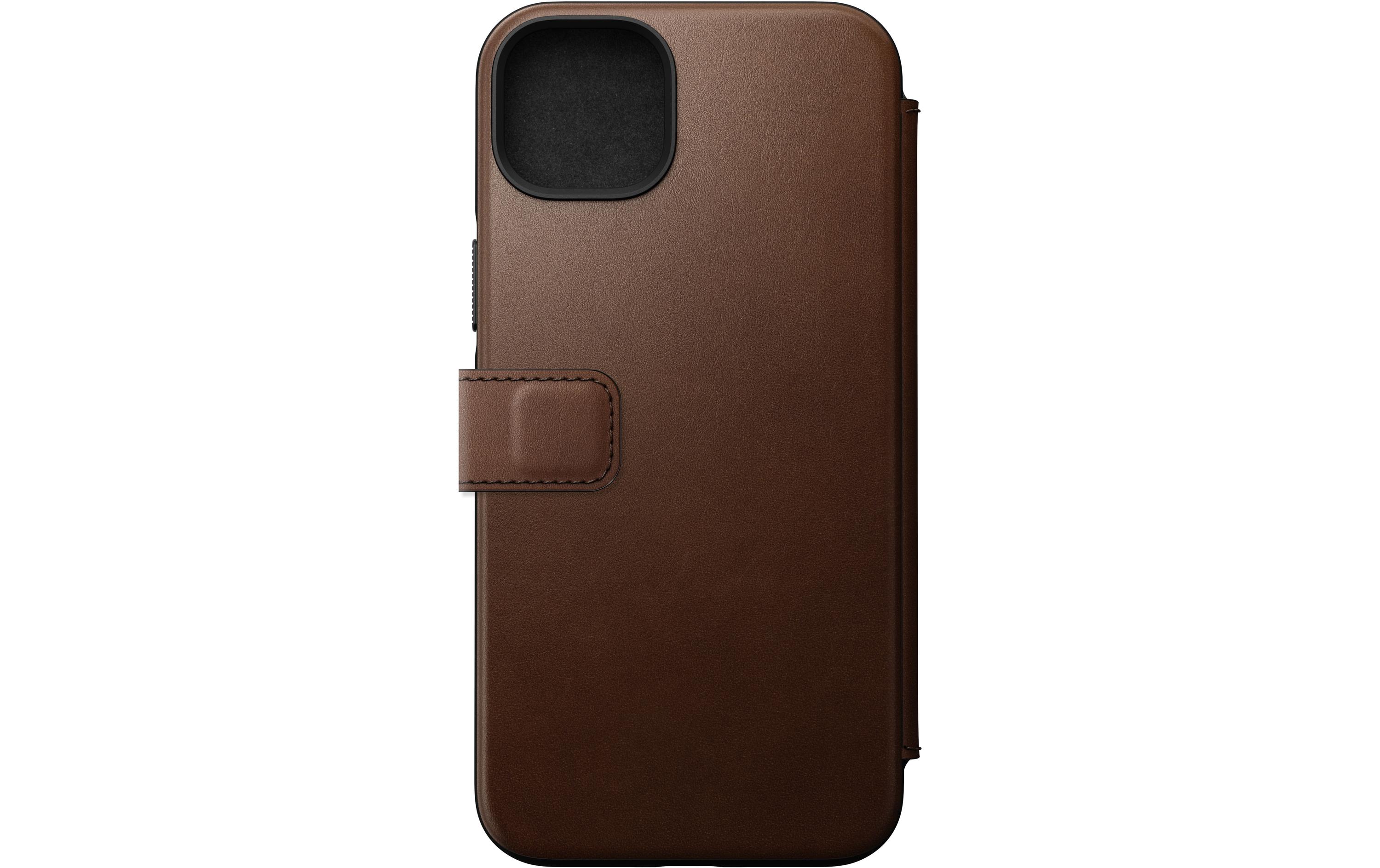 Book Cover Modern Leather Folio iPhone 14 Plus BraunModernes Leder Folio für das Apple iPhone 14 Plus