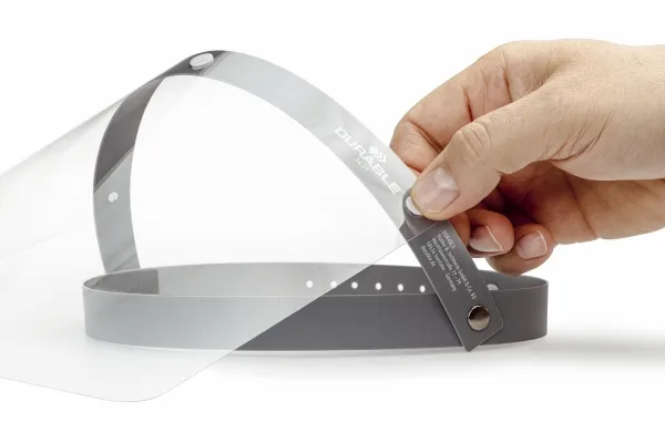 Ansigtsvisir Durable med vippefunktion - CE-mærket visir (1 stk.)