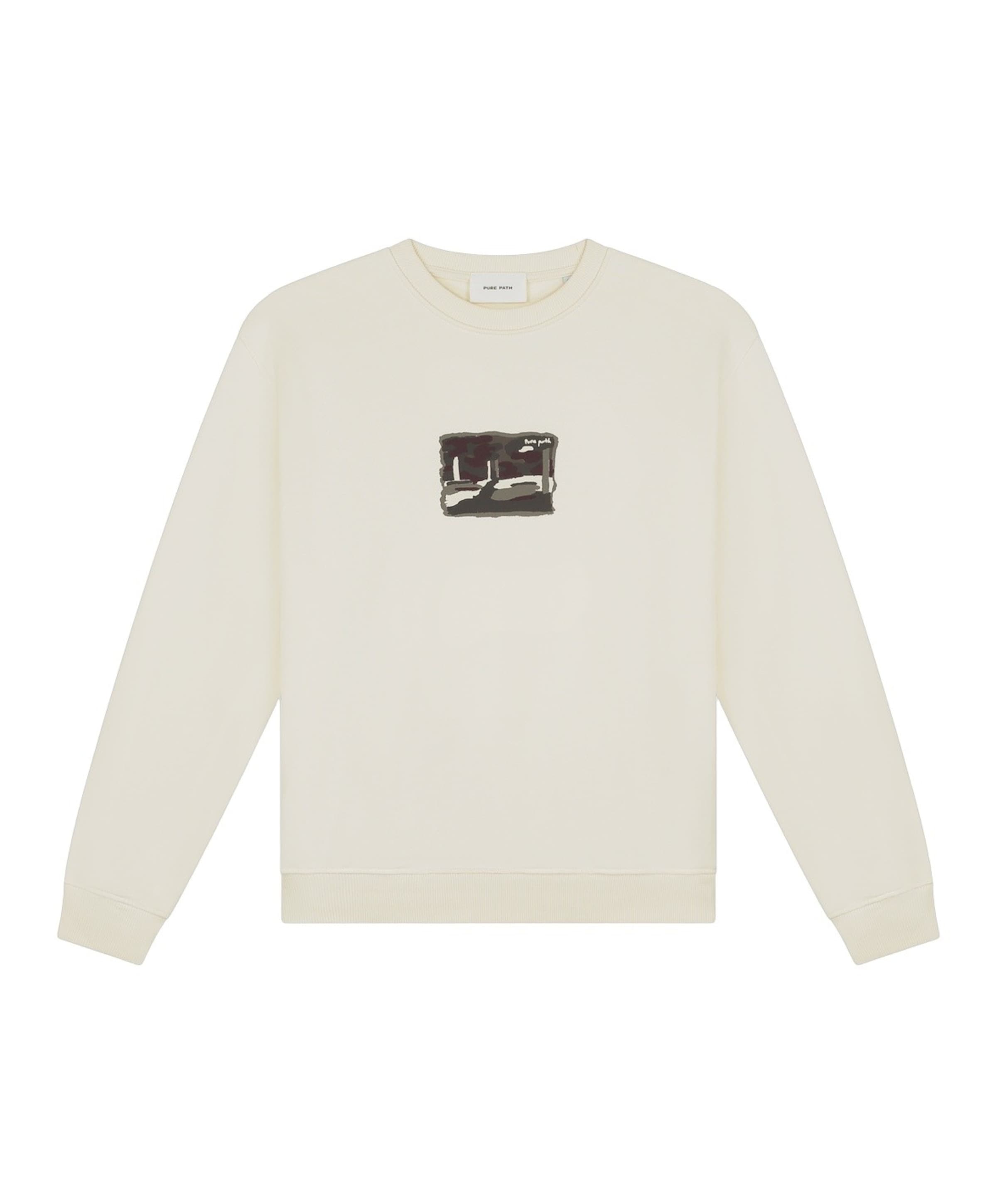 Pure Path Heren sweater ecru