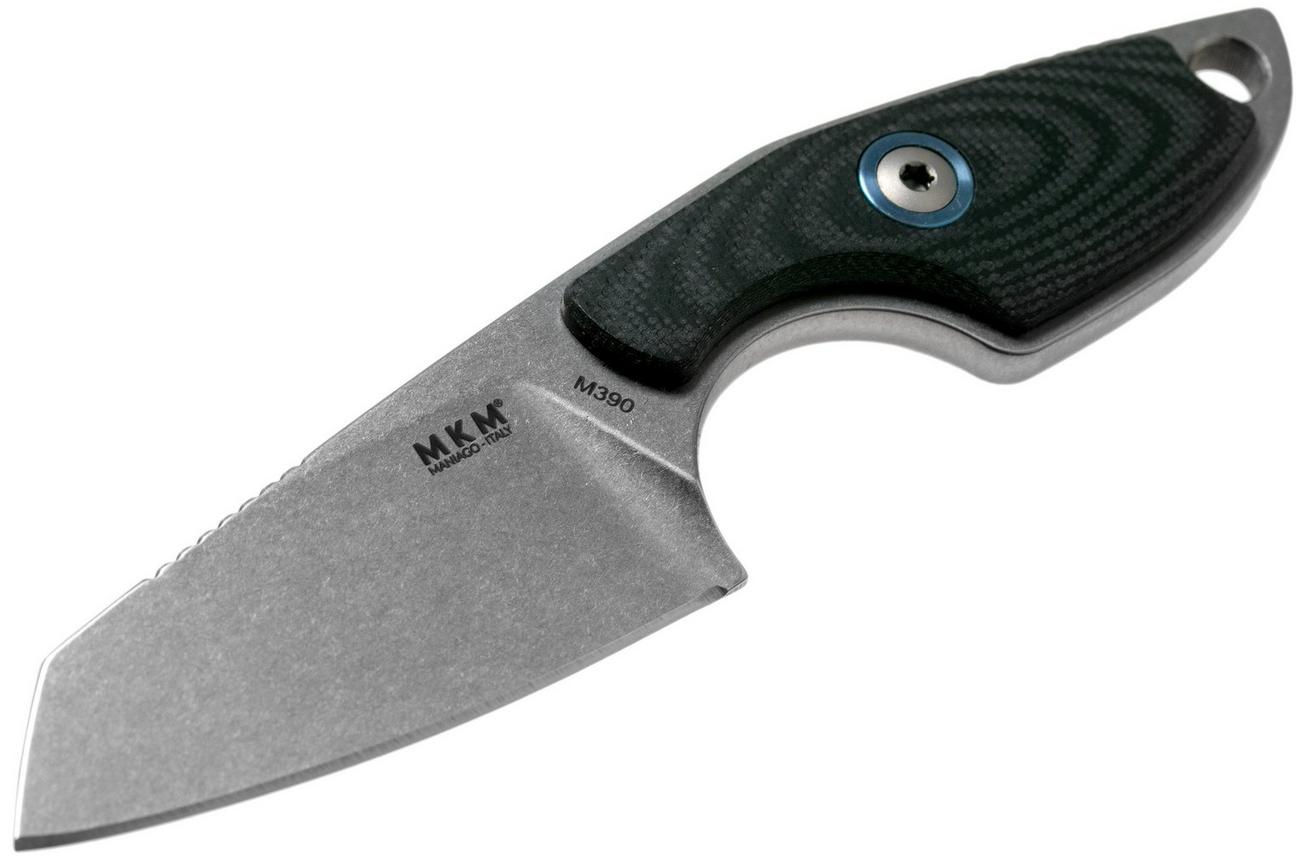 MKM Mikro 2 Wharncliffe, Stonewashed Black G10 nekmes, Jesper Voxnaes design