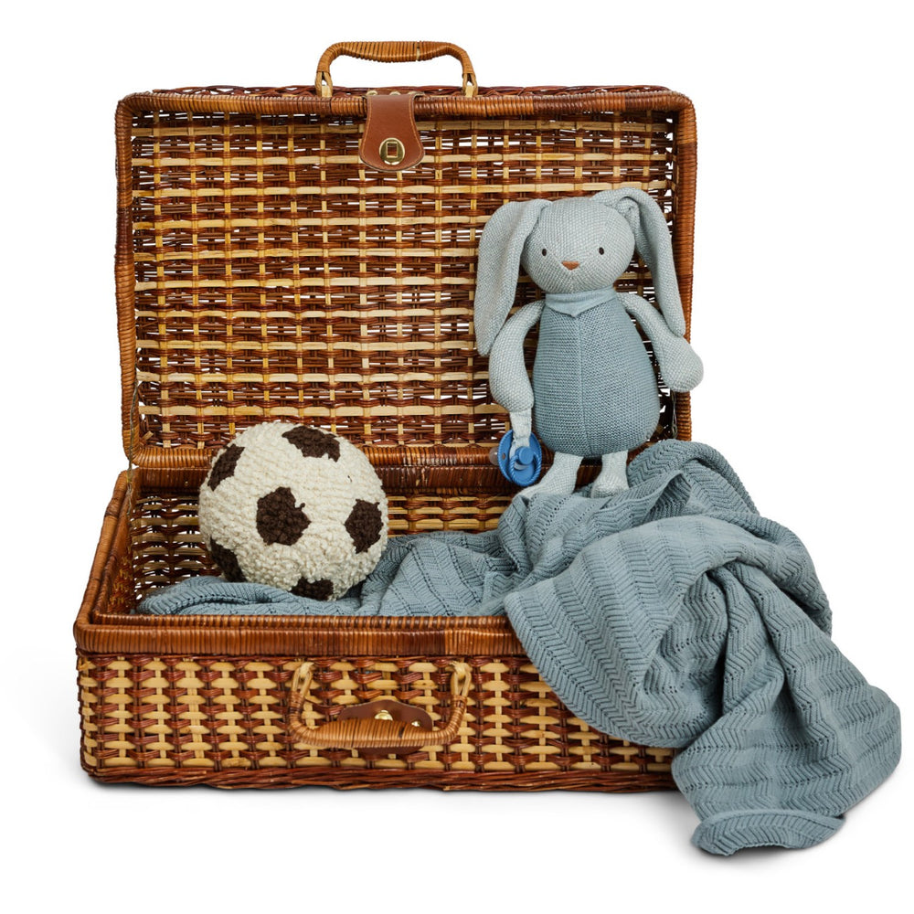 Køb Smallstuff Off White/ Brown Strikket Fodbold Bouclé