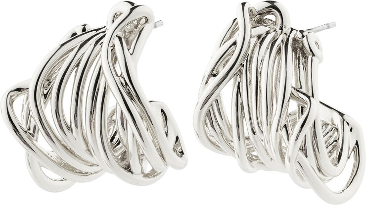 Pilgrim PAMELA recycled earrings silver-plated Sølv