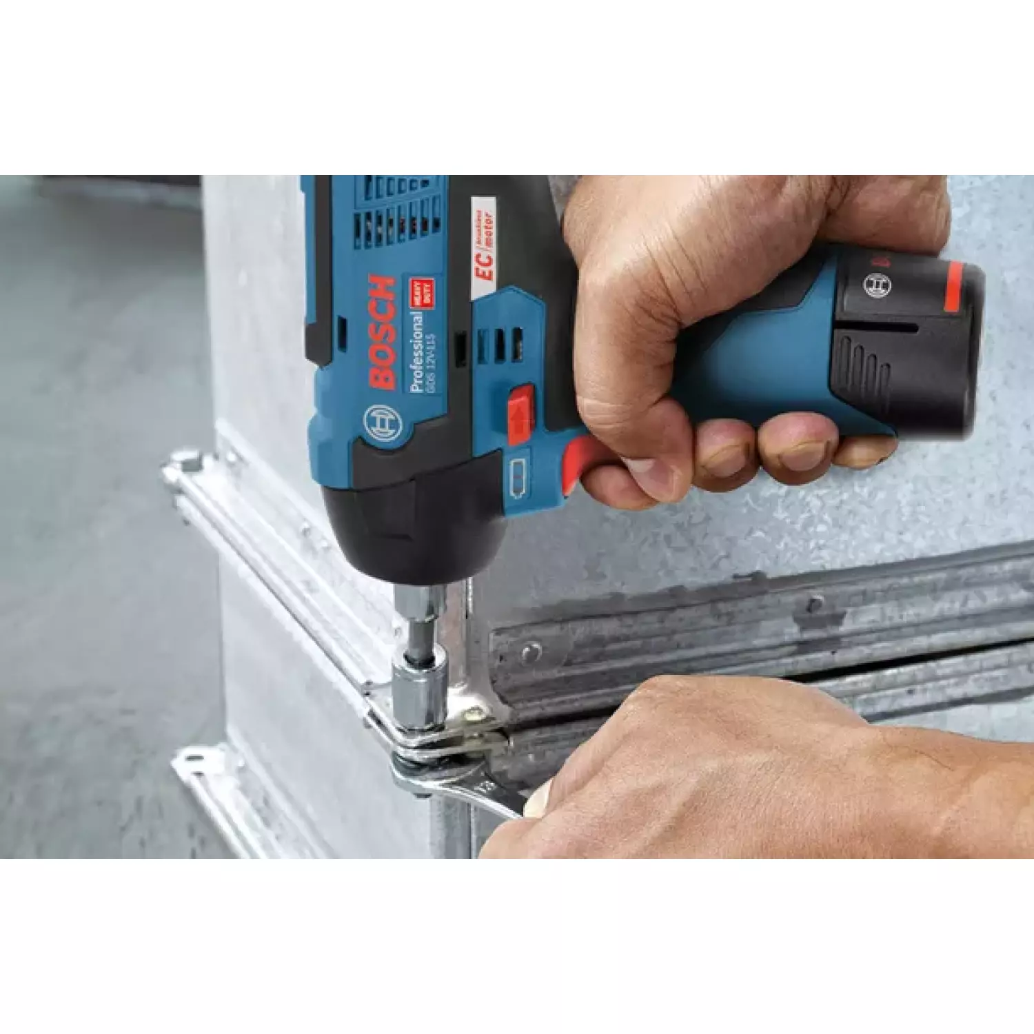 Bosch GDS 12V-115 12V Li-Ion Accu slagmoersleutel body in L-Boxx - 115Nm - 3/8