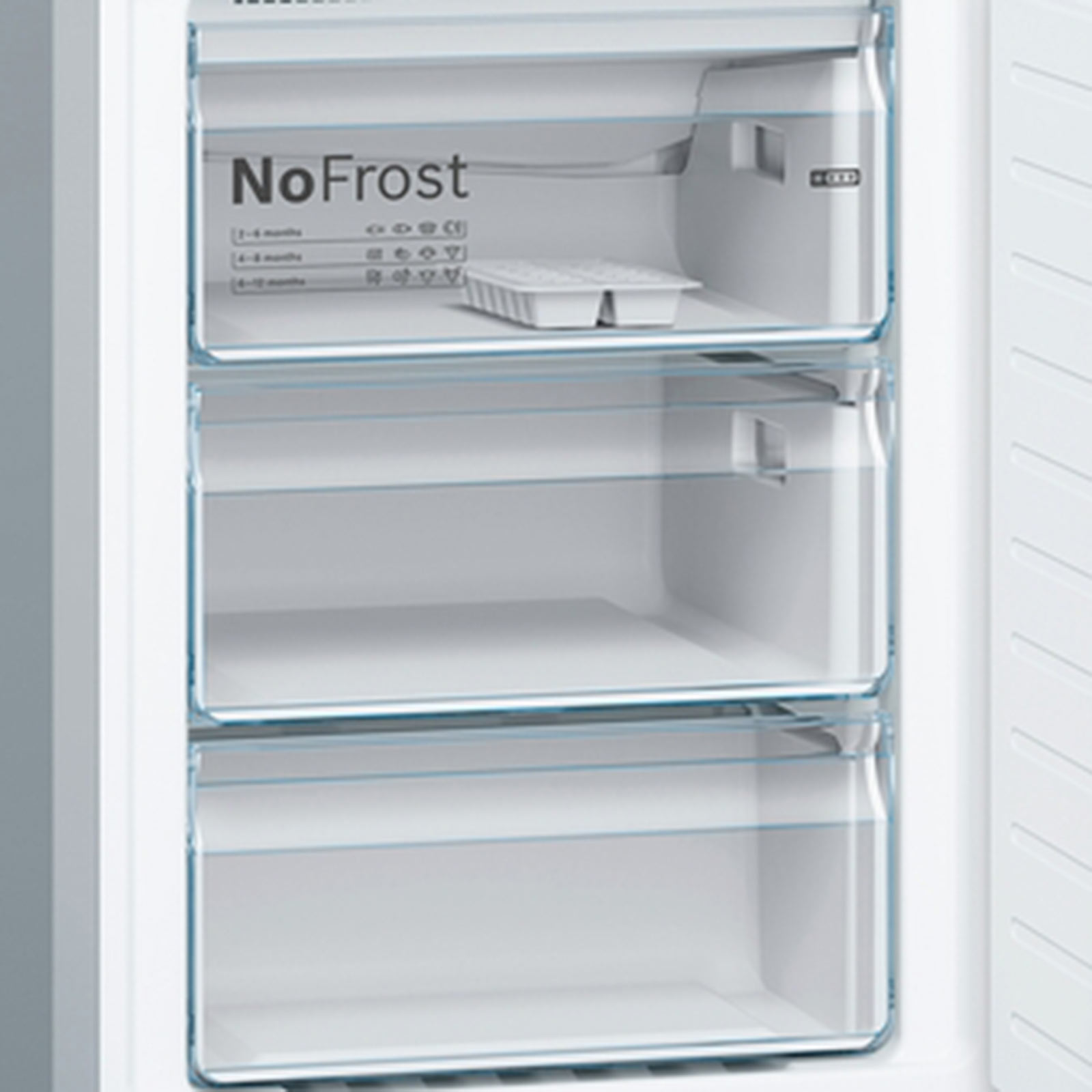 BOSCH Kühl-Gefrierkombination KGN39IJEA - grau - E