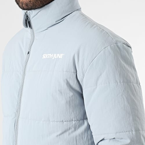 Doudoune Capuche Bleu Clair