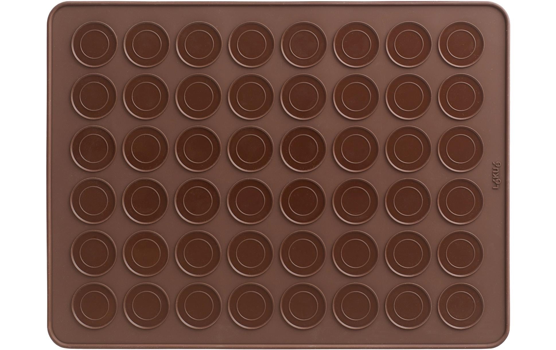 Macaron-Backmatte Silikon, BraunMacaron-Backunterlage