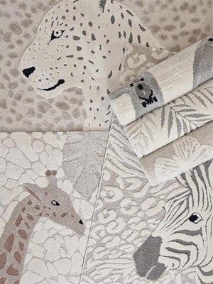 KMCarpets Gulvteppe Leopard 120x170, Creme