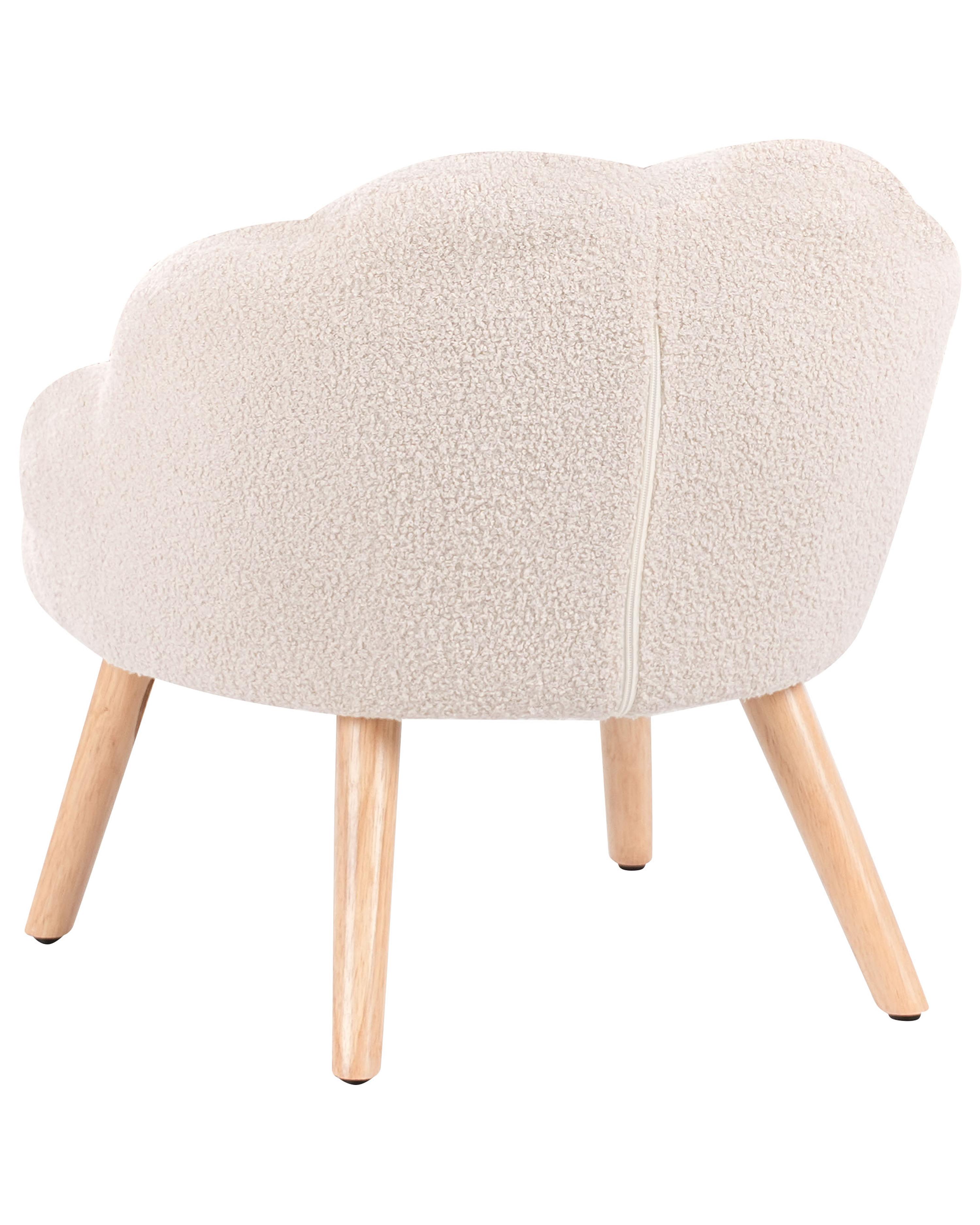 Kinderfauteuil MILAND Bouclé Lichtbeige