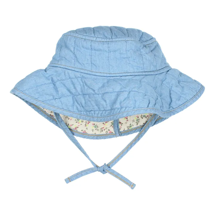 Búho Chapeau Denim Coton Bio Matelassé | Bleu jean