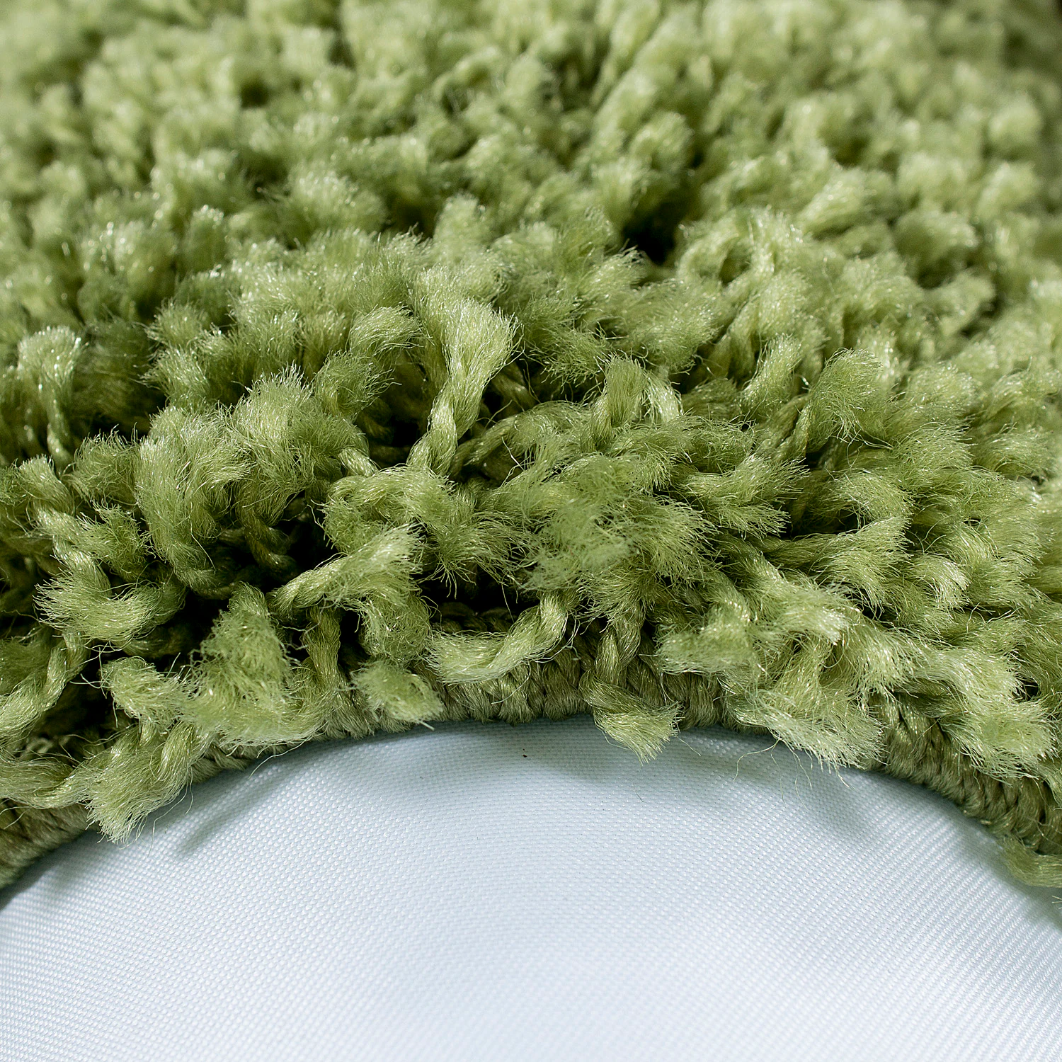 Designer Hochflor Teppich, Langflor Shaggy Teppich 2 farbig Bordüre Muster