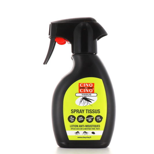 Cinq sur Cinq spray anti moustiques spécial tissus - Protection 8h
