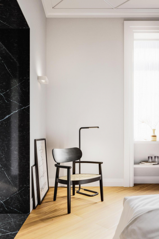 Thonet LUM 125 vloerlamp LED chroom