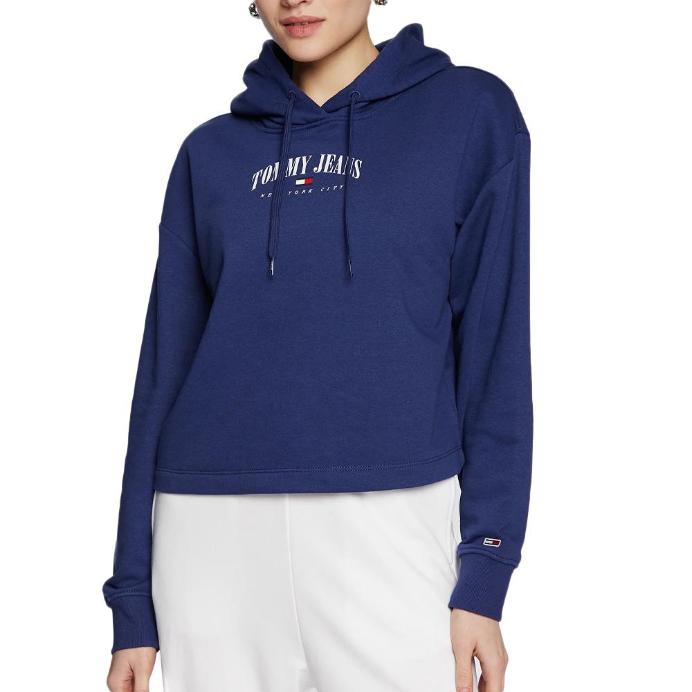 Tommy Hilfiger Sweat Bleu Femme capuche Tommy Hilfiger Tjw Rlx Essential Lo