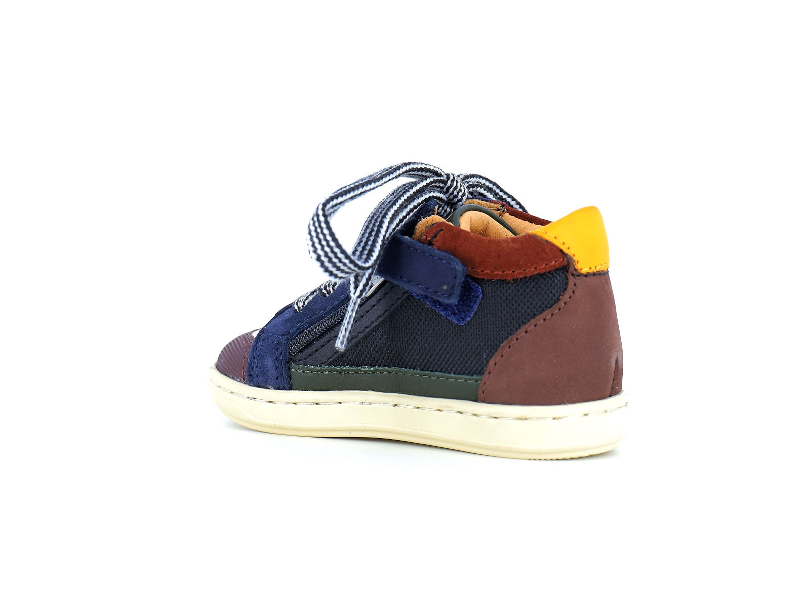 Shoopom-BOUBA CONNECT Matières combinées Noir Marron