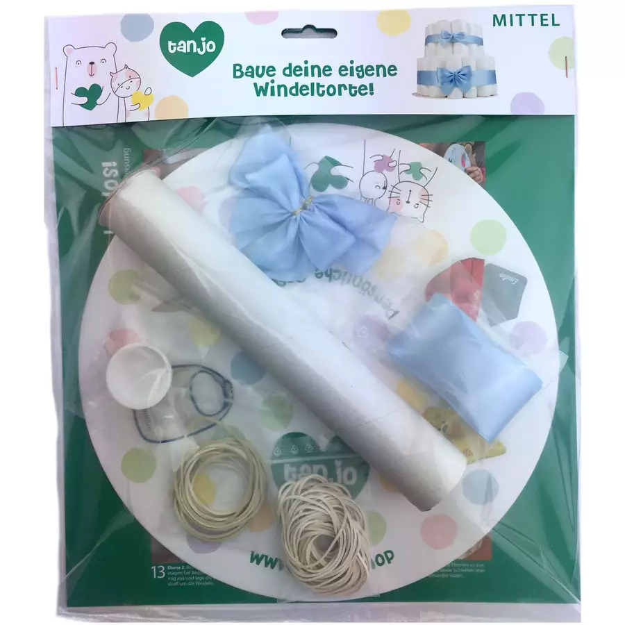 Tanjo Bausatz mittlere Windeltorte hellblau