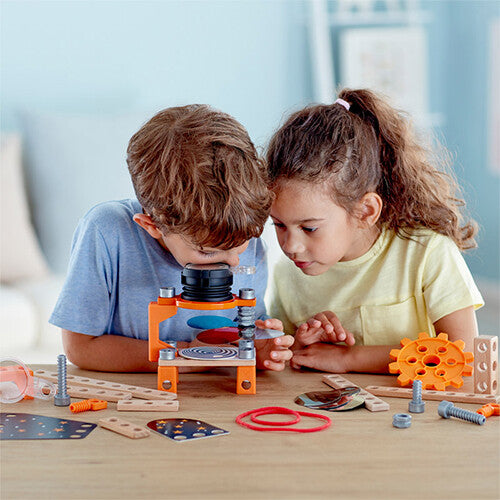 Hape bouwset optica laboratorium - 54-delig
