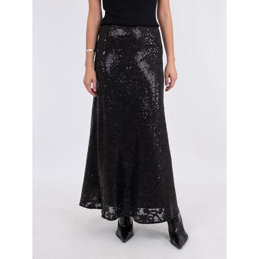 Neo Noir Vicky Sequins Nederdel, Sort, 36