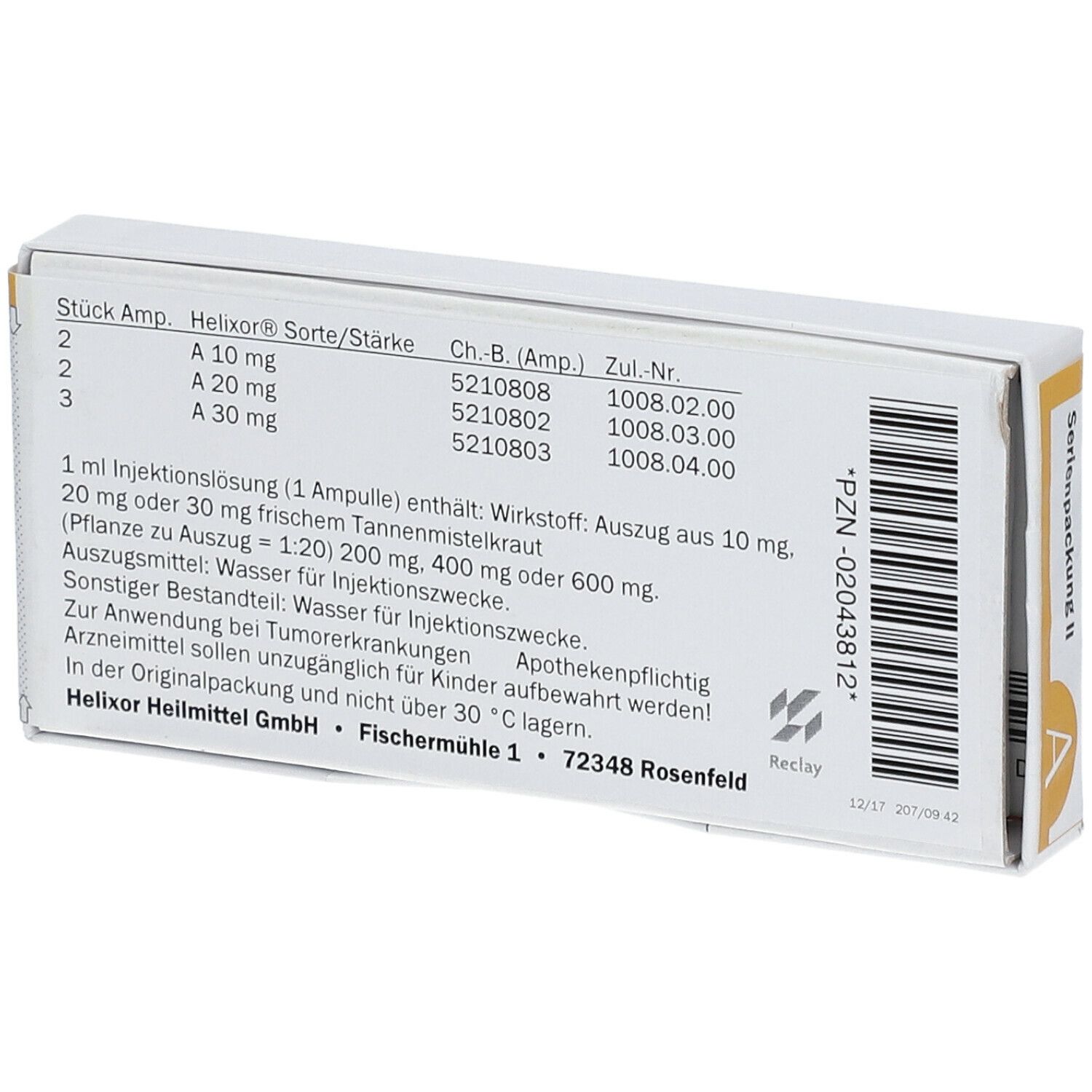 Helixor® A Serienpackung II