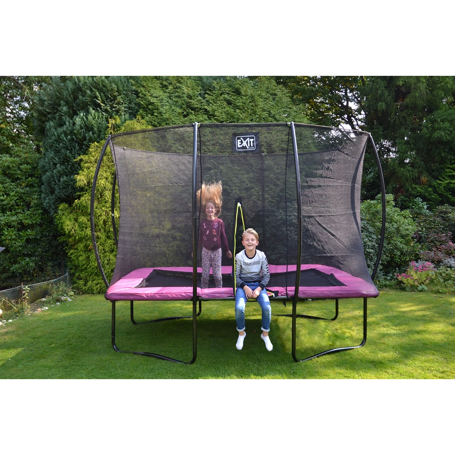 EXIT Trampolin Silhouette Rechteckig 214x305 cm - rosa