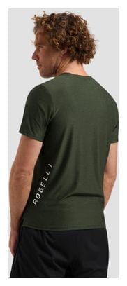 Maillot Manches Courtes De Running Rogelli Essential Vert Homme