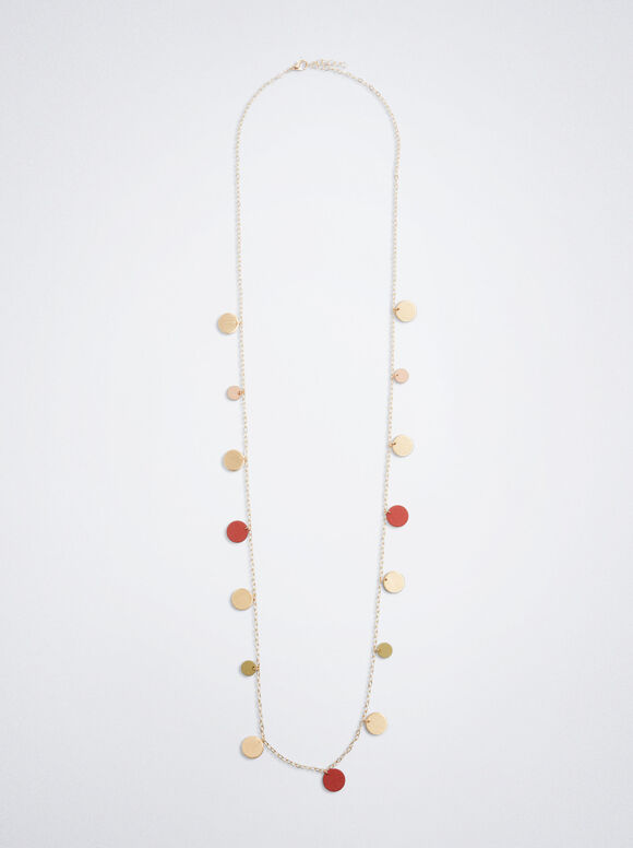 Colar com Medalhas - Multicolorido