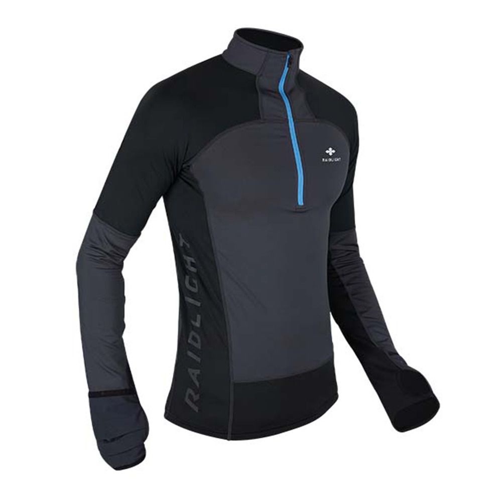 Raidlight WINTERTRAIL - Maillot Homme black dark grey