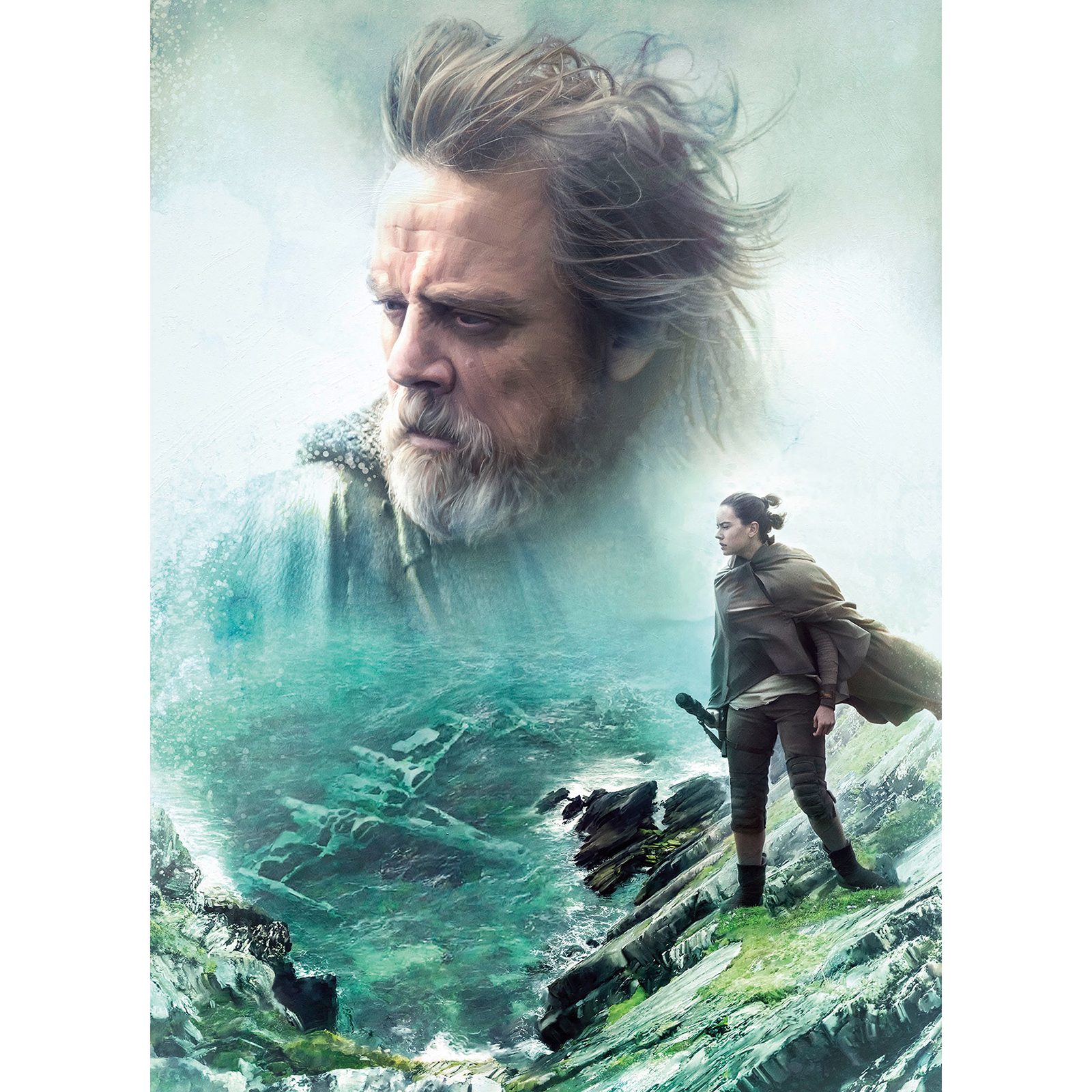 Papier-Fototapete STAR WARS THE LAST - bunt - 184x254cm