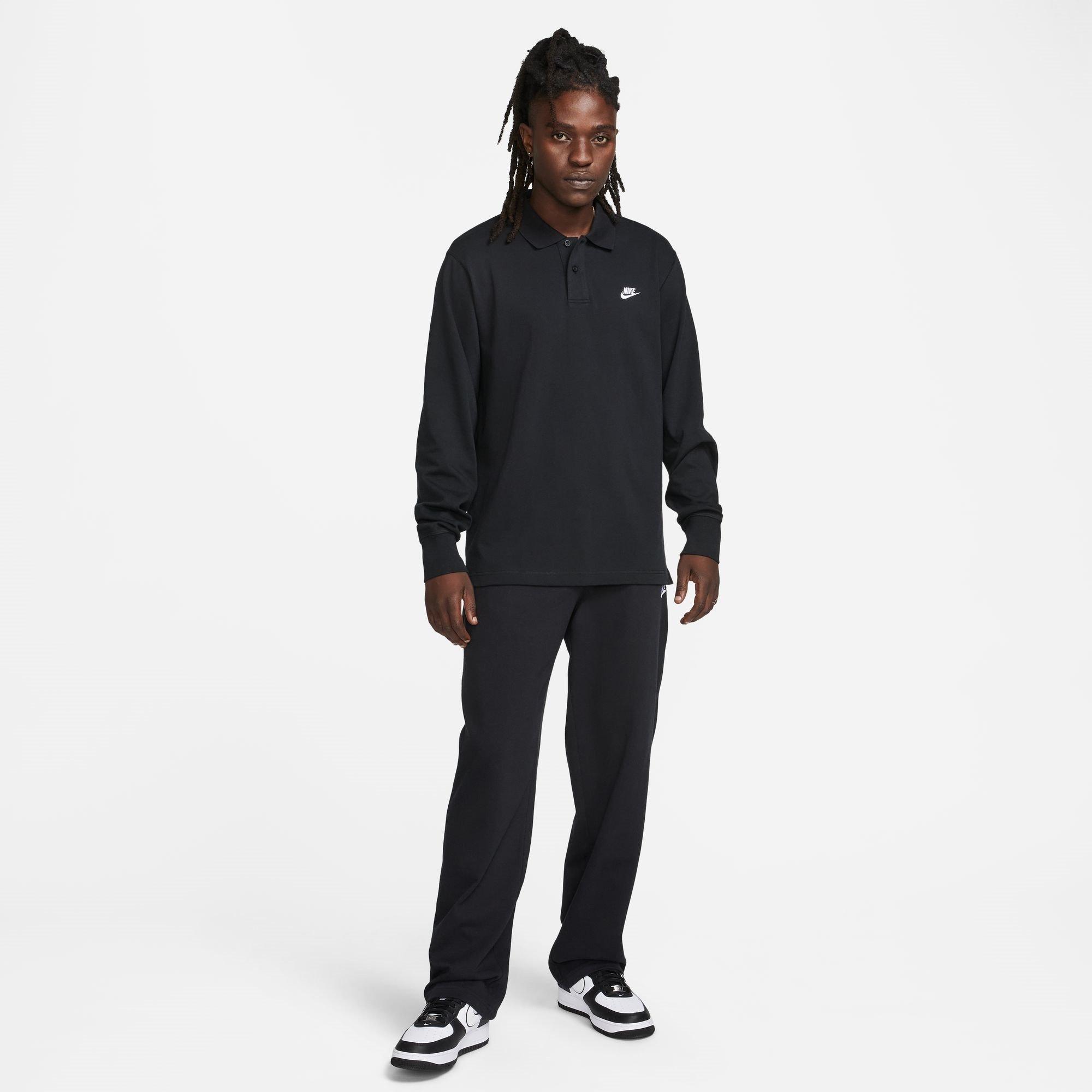 Nike Club Mens Long Sleeve Knit Polo