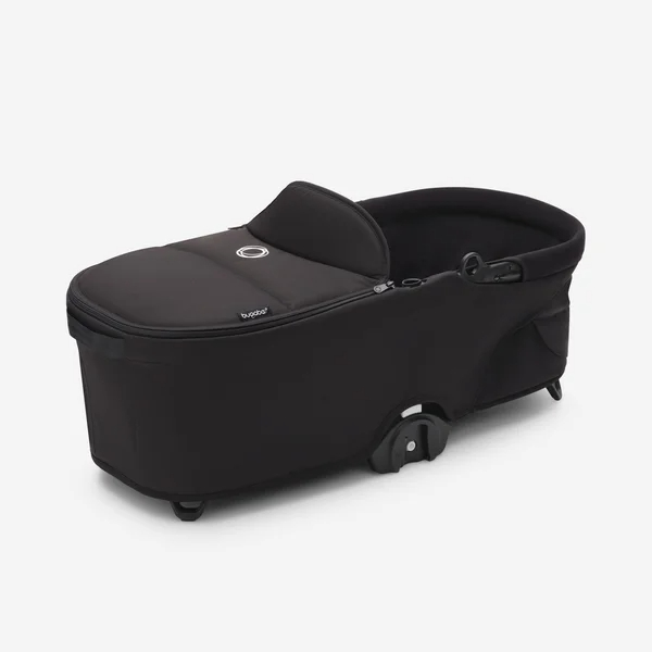 Carrinho de bebê Bugaboo Dragonfly, conjunto nas cores branco névoa/preto meia-noite/preto